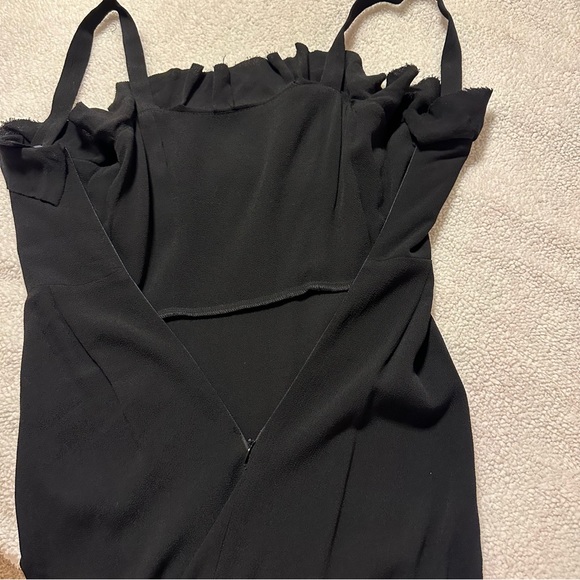 Reformation Black Frida Midi Ruffle Dress - Picture 9 of 16